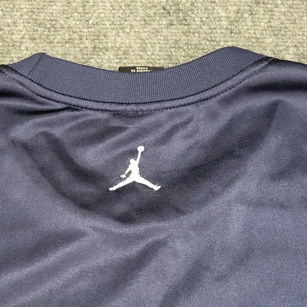 Vtg Jordan North Carolina Tar Heels Men's Navy Blue Shooting Jersey Size XXL